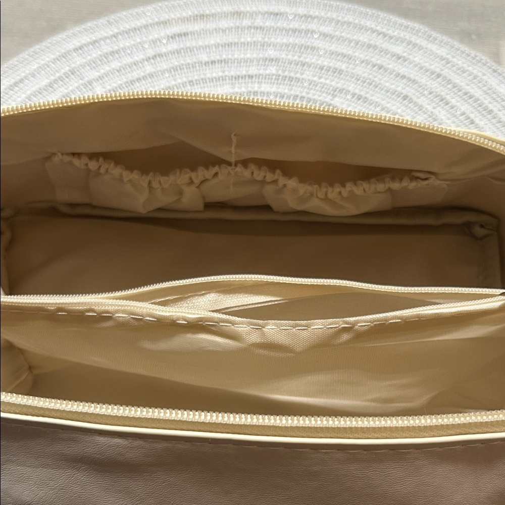 NEW Large Travel Makeup Bag - Pink or Cream - Picture 11 of 14